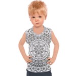 Vector Mandala Drawing Decoration Kids  Sport Tank Top