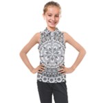 Vector Mandala Drawing Decoration Kids  Sleeveless Polo T-Shirt