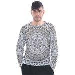 Vector Mandala Drawing Decoration Men s Long Sleeve Raglan T-Shirt