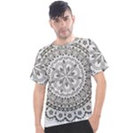 Vector Mandala Drawing Decoration Men s Sport Top