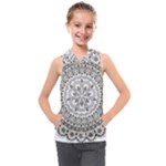 Vector Mandala Drawing Decoration Kids  Sleeveless Hoodie