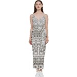 Vector Mandala Drawing Decoration V-Neck Camisole Jumpsuit
