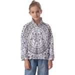 Vector Mandala Drawing Decoration Kids  Half Zip Hoodie