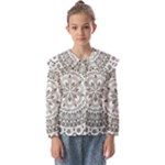 Vector Mandala Drawing Decoration Kids  Peter Pan Collar Blouse