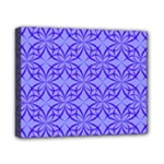 Decor Pattern Blue Curved Line Canvas 10  x 8  (Stretched)