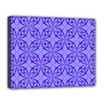Decor Pattern Blue Curved Line Canvas 14  x 11  (Stretched)