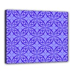 Decor Pattern Blue Curved Line Canvas 20  x 16  (Stretched)