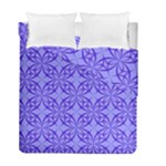 Decor Pattern Blue Curved Line Duvet Cover Double Side (Full/ Double Size)