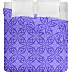 Decor Pattern Blue Curved Line Duvet Cover Double Side (King Size)
