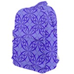 Decor Pattern Blue Curved Line Classic Backpack
