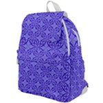Decor Pattern Blue Curved Line Top Flap Backpack