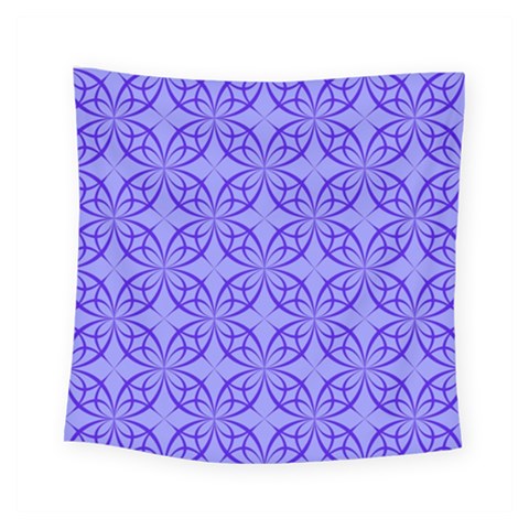 Decor Pattern Blue Curved Line Square Tapestry (Small) from ArtsNow.com