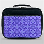 Decor Pattern Blue Curved Line Lunch Bag