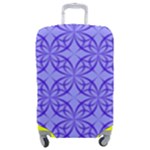 Decor Pattern Blue Curved Line Luggage Cover (Medium)