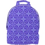 Decor Pattern Blue Curved Line Mini Full Print Backpack