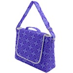 Decor Pattern Blue Curved Line Box Up Messenger Bag
