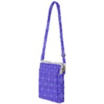 Decor Pattern Blue Curved Line Multi Function Travel Bag