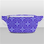 Decor Pattern Blue Curved Line Waist Bag 