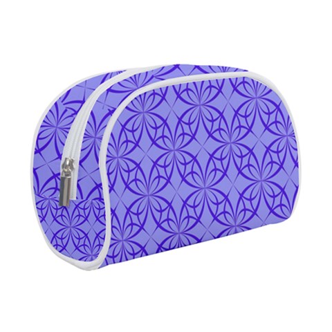 Decor Pattern Blue Curved Line Make Up Case (Small) from ArtsNow.com