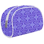 Decor Pattern Blue Curved Line Make Up Case (Medium)