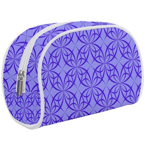 Decor Pattern Blue Curved Line Make Up Case (Large) from ArtsNow.com