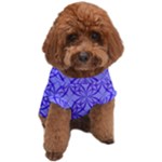 Decor Pattern Blue Curved Line Dog T-Shirt
