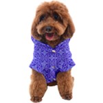 Decor Pattern Blue Curved Line Dog Coat