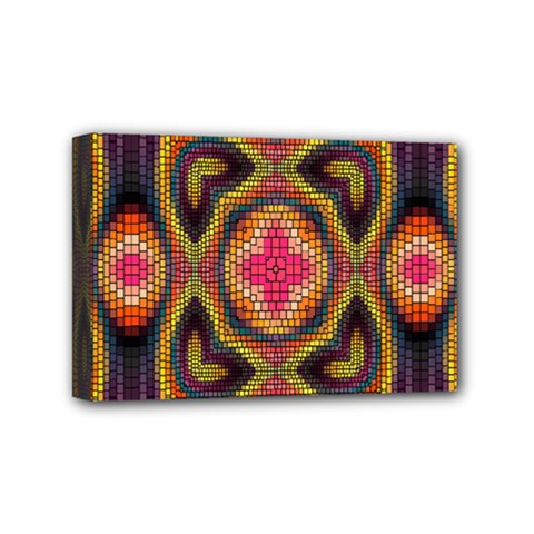 Kaleidoscope Art Pattern Ornament Mini Canvas 6  x 4  (Stretched) from ArtsNow.com