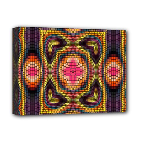 Kaleidoscope Art Pattern Ornament Deluxe Canvas 16  x 12  (Stretched)  from ArtsNow.com