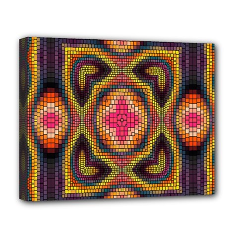 Kaleidoscope Art Pattern Ornament Deluxe Canvas 20  x 16  (Stretched) from ArtsNow.com