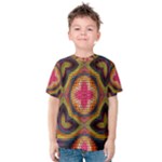 Kaleidoscope Art Pattern Ornament Kids  Cotton T-Shirt