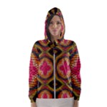 Kaleidoscope Art Pattern Ornament Women s Hooded Windbreaker
