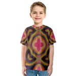 Kaleidoscope Art Pattern Ornament Kids  Sport Mesh T-Shirt