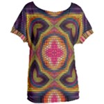 Kaleidoscope Art Pattern Ornament Women s Oversized T-Shirt
