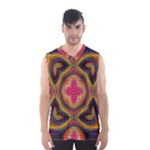Kaleidoscope Art Pattern Ornament Men s Basketball Tank Top
