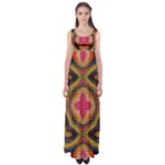 Kaleidoscope Art Pattern Ornament Empire Waist Maxi Dress