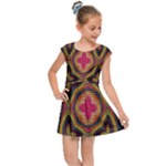 Kaleidoscope Art Pattern Ornament Kids  Cap Sleeve Dress