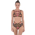 Kaleidoscope Art Pattern Ornament Bandaged Up Bikini Set 