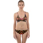 Kaleidoscope Art Pattern Ornament Wrap Around Bikini Set