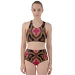 Kaleidoscope Art Pattern Ornament Racer Back Bikini Set