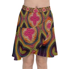 Chiffon Wrap Front Skirt 