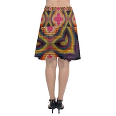 Chiffon Wrap Front Skirt 