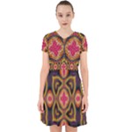Kaleidoscope Art Pattern Ornament Adorable in Chiffon Dress