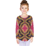 Kaleidoscope Art Pattern Ornament Kids  Long Sleeve T-Shirt