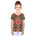 Kaleidoscope Art Pattern Ornament Kids  One Piece T-Shirt
