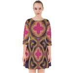 Kaleidoscope Art Pattern Ornament Smock Dress