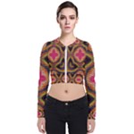 Kaleidoscope Art Pattern Ornament Long Sleeve Zip Up Bomber Jacket