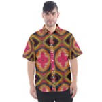 Kaleidoscope Art Pattern Ornament Men s Short Sleeve Shirt
