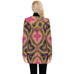 Button Up Hooded Coat  