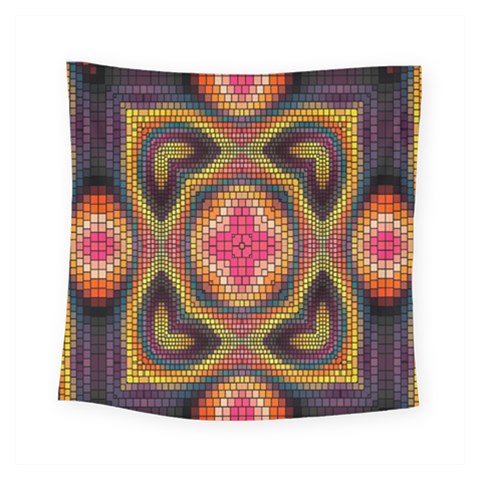 Kaleidoscope Art Pattern Ornament Square Tapestry (Small) from ArtsNow.com